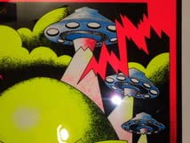 Amazon.co.jp: 90Sエイリアンブラックライトポスターフレーム付き宇宙